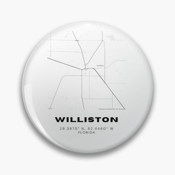 Item preview, Minimalist Williston Map Art - Florida City Coordinates Design designed and sold by RM-Journey.