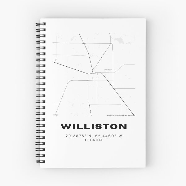 Item preview, Minimalist Williston Map Art - Florida City Coordinates Design designed and sold by RM-Journey.
