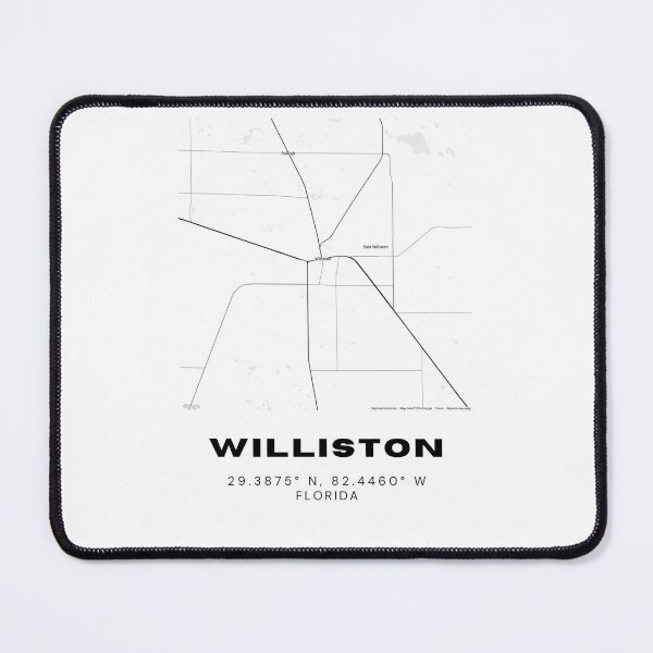 Item preview, Minimalist Williston Map Art - Florida City Coordinates Design designed and sold by RM-Journey.