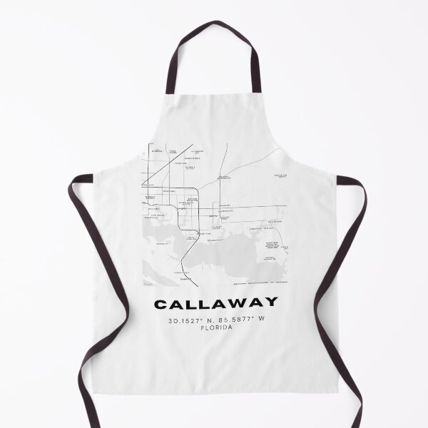 Artikelvorschau, Minimalistische Callaway-Kartenkunst – Design mit Stadtkoordinaten von Florida entworfen und verkauft von RM-Journey.
