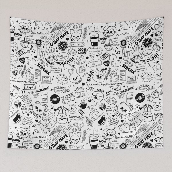 Item preview, Updated skz doodle (lineart version)  designed and sold by Thevampywolf.