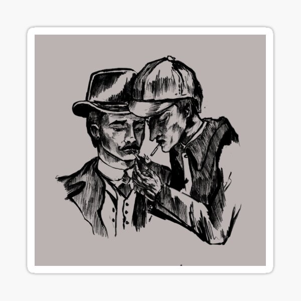 Item preview, Sherlock Holmes John Watson Fanart designed and sold by strangerabbit.