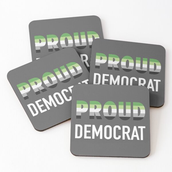 Item preview, Aromantic Proud Democrat designed and sold by thepixelgarden.