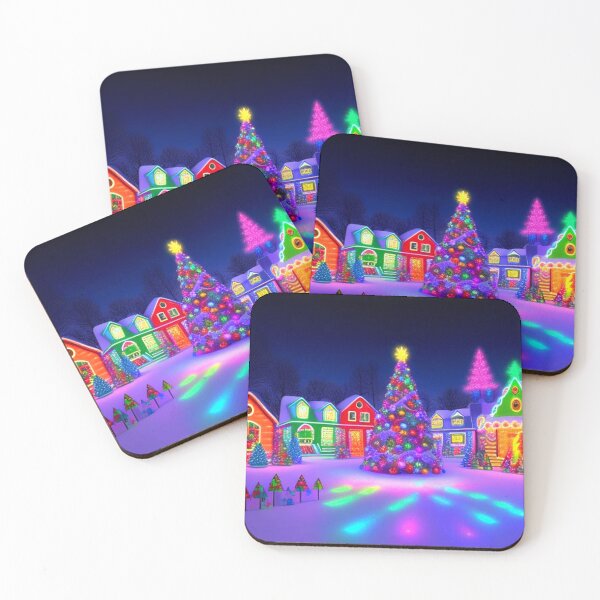 Item preview, Vintage Neon Christmas Holiday Art designed and sold by TheDarkWardrobe.
