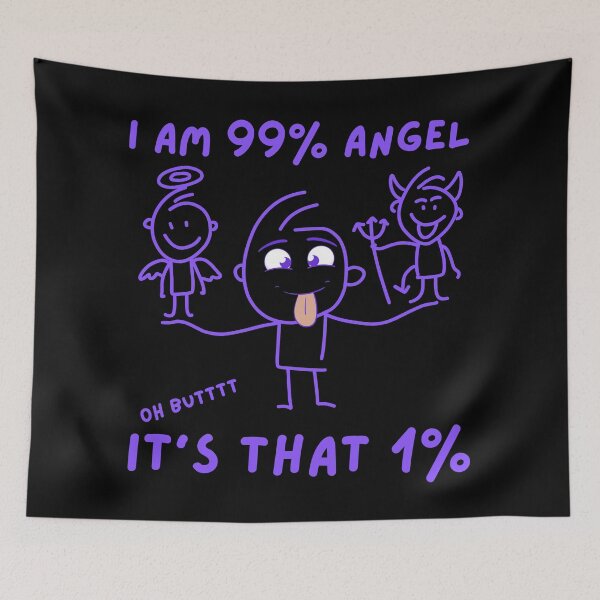 Item preview, 99% Angel & Ohhh But That 1% - Purple designed and sold by Eranthe Bernardo.