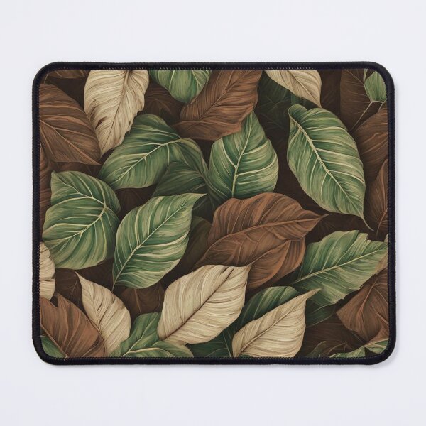 Item preview, Hand-Drawn Abstract Leaf Seamless Pattern designed and sold by hjian8219.