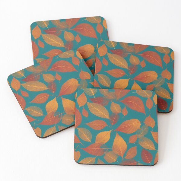 Item preview, Hand-Drawn Abstract Leaf Seamless Pattern designed and sold by hjian8219.