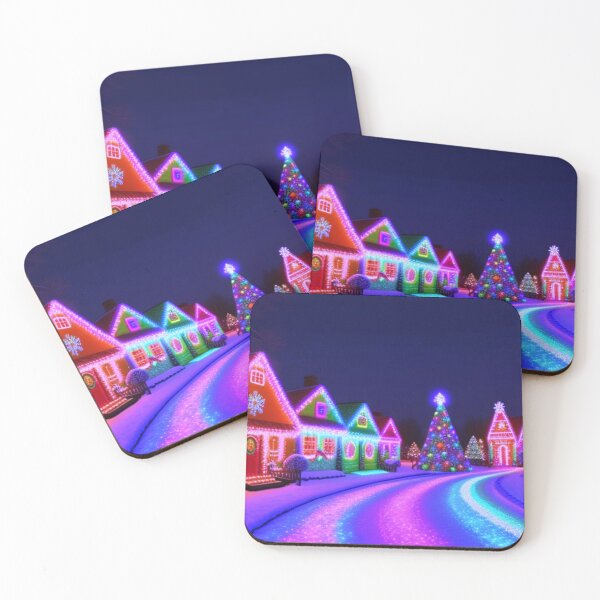 Item preview, Vintage Neon Christmas Holiday Art designed and sold by TheDarkWardrobe.