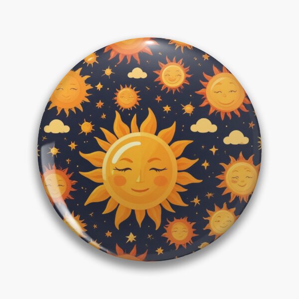 Item preview, Flat Design Sun Pattern designed and sold by hjian8219.
