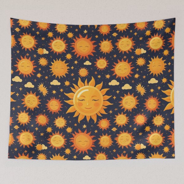 Item preview, Flat Design Sun Pattern designed and sold by hjian8219.