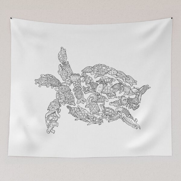 Item preview, Turtles - Black and White - Evolution designed and sold by EvolutionPoster.