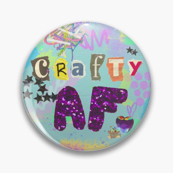 Artikelvorschau, Crafty AF Mixed-Media-Collage entworfen und verkauft von Daydreamer Alley.