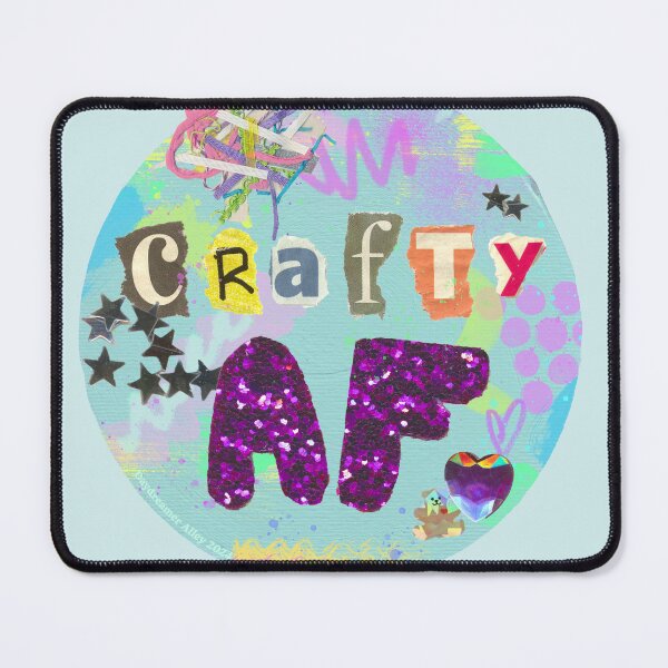 Artikelvorschau, Crafty AF Mixed-Media-Collage entworfen und verkauft von Daydreamer Alley.