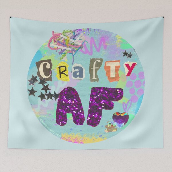 Item preview, Crafty AF Mixed Media Collage designed and sold by Daydreamer Alley.
