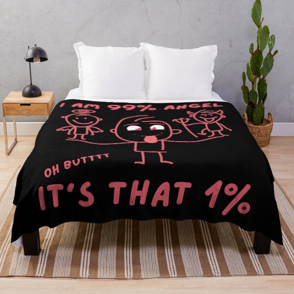 Item preview, I AM 99% ANGEL Oh Butttt It’s THAT 1% - Pink designed and sold by Eranthe Bernardo.