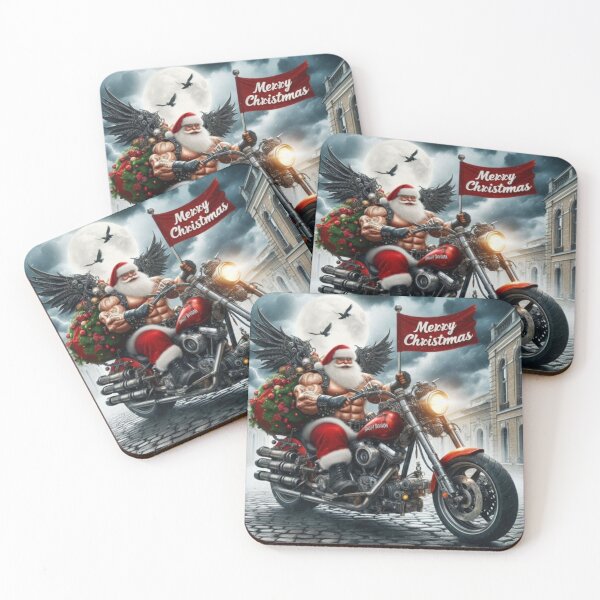 Item preview, Muscle Biker Santa designed and sold by Jurand  Creations.