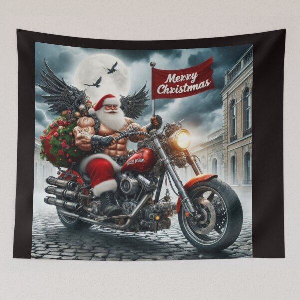 Item preview, Muscle Biker Santa designed and sold by Jurand  Creations.