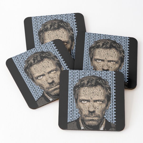 Item preview, Dr. House Typography Portrait designed and sold by Enea Kelo.