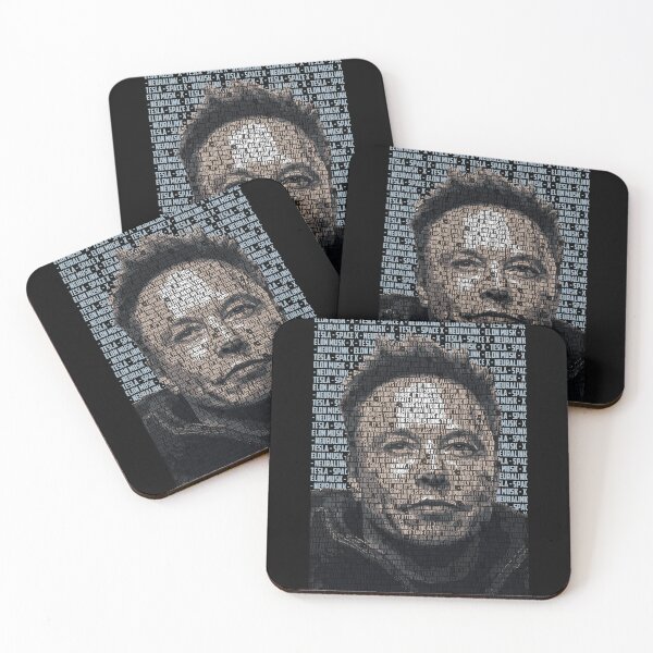 Item preview, Elon Musk Typography Portrait designed and sold by Enea Kelo.
