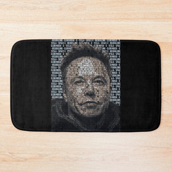 Item preview, Elon Musk Typography Portrait designed and sold by Enea Kelo.