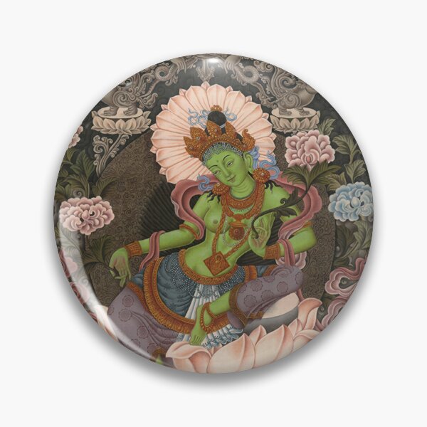 Item preview, Green Tara Buddhist Thangka Jetsun Dolma designed and sold by Onodera.