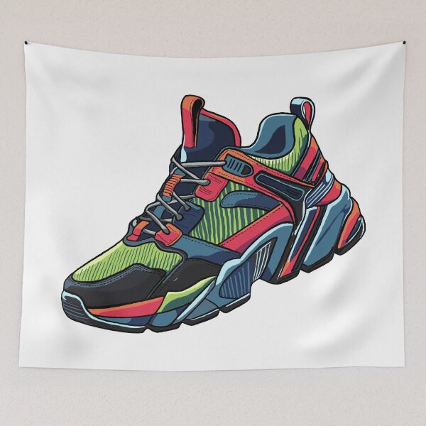 Item preview, Modern colorful sneaker designed and sold by Sneakerlike.