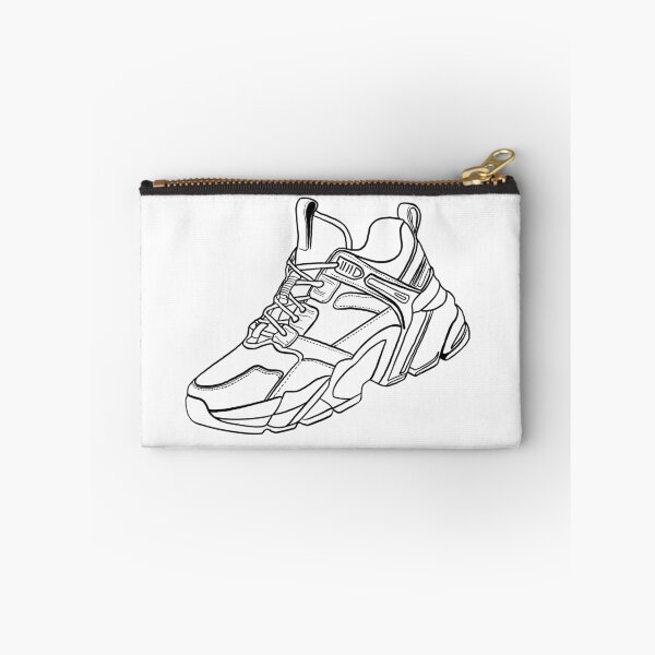 Item preview, Black outline of a modern sneaker designed and sold by Sneakerlike.