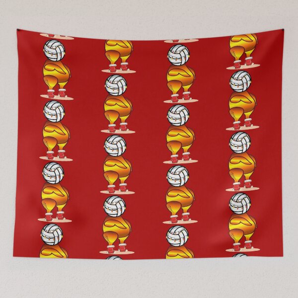 Item preview, Christmas Volleyball Chicken designed and sold by minimalartstory.