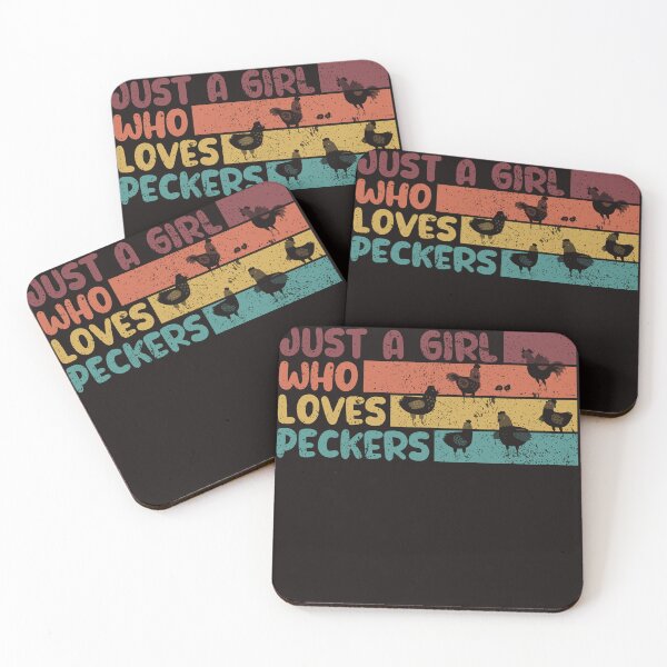 Item preview, Peckers Just a girl who loves Peckers Retro Vintage Chicken Lover Funny Saying designed and sold by REDDLINE.