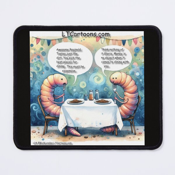 Item preview, A Date With A Wealthy Earthworm designed and sold by Rick London Gifts.