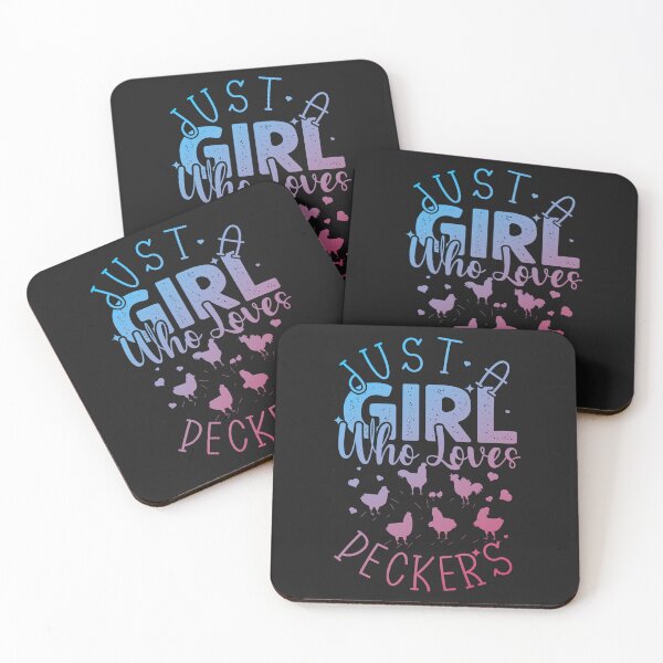 Item preview, Just a girl who loves Peckers Retro Vintage Chicken Lover Funny Saying designed and sold by REDDLINE.