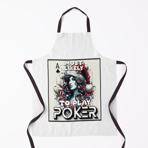 Item preview, Most Likely To Play Poker Christmas Matching Family Funny Santa's Hat Poker Card designed and sold by Creat-Des.