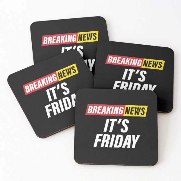 Item preview, Breaking News - it's Friday - Funny News Headline - Weekend Vibes designed and sold by Bleak Shirt.