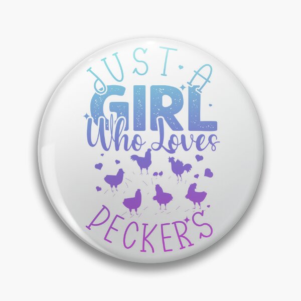 Item preview, Pecker Just a girl who loves Peckers Retro Vintage Chicken Lover Funny Saying designed and sold by REDDLINE.