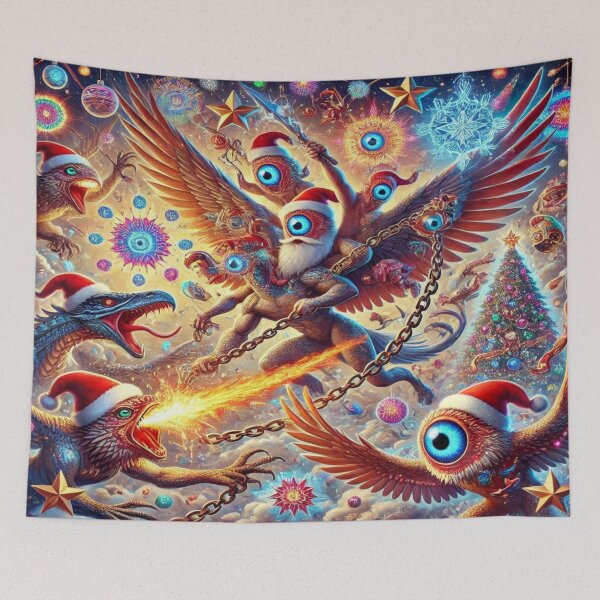 Item preview, Enchanted Skies of the Holiday Warriors – Perfect Holiday Gift,Cadeau de vacances, Regalo de vacaciones, Festtagsgeschenk designed and sold by Imaginarium of Chaos falcon88 .
