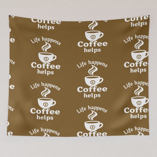 Item preview, Life happens. Coffee helps designed and sold by ManikRaja.