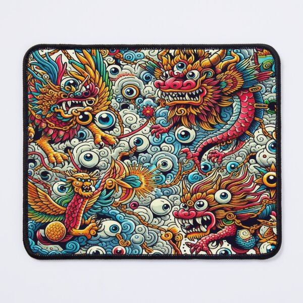 Item preview, Festive Creatures’ Magical Duel – Perfect Holiday Gift,Cadeau de vacances, Regalo de vacaciones, Festtagsgeschenk designed and sold by Imaginarium of Chaos falcon88 .