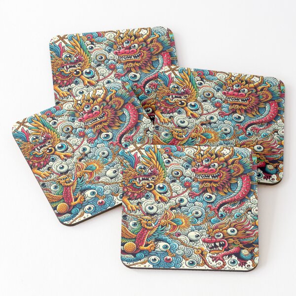 Item preview, Festive Creatures’ Magical Duel – Perfect Holiday Gift,Cadeau de vacances, Regalo de vacaciones, Festtagsgeschenk designed and sold by Imaginarium of Chaos falcon88 .