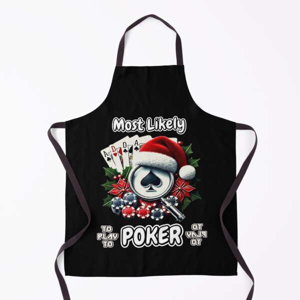 Item preview, Most Likely To Play Poker Christmas Matching Family Funny Santa's Hat Poker Card designed and sold by Creat-Des.