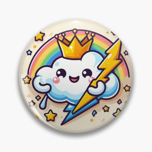 Item preview, Zappy Happy Rainbow Cloud designed and sold by WyckedLynn.