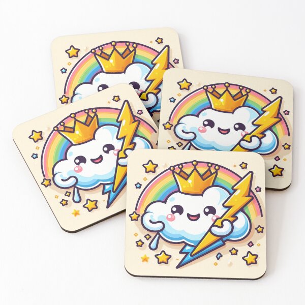 Item preview, Zappy Happy Rainbow Cloud designed and sold by WyckedLynn.