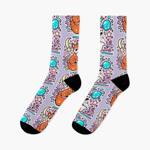 Item preview, Whimsical Celestial Fox – Vibrant Cosmic Dreams Art designed and sold by CritterManiaUK.