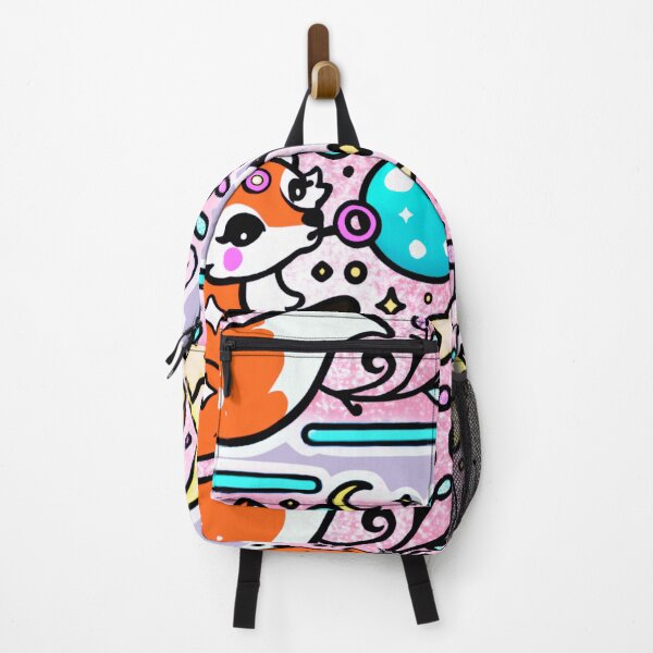 Item preview, Whimsical Celestial Fox – Vibrant Cosmic Dreams Art designed and sold by CritterManiaUK.