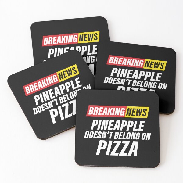 Item preview, Breaking News - Pizza Pineapple - Funny News Headline - Capiche? designed and sold by Bleak Shirt.