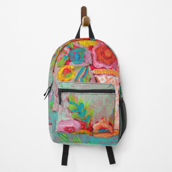 Item preview, Vibrant Floral Bouquet in Pastel Vase – Colorful Abstract Art Blossoms of Joy Sketchbook Tour Brenda Knoll designed and sold by Brenda Knoll.