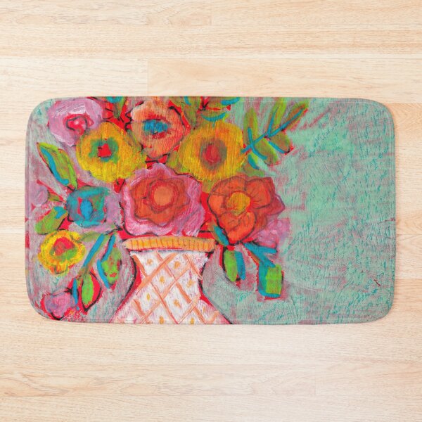 Item preview, Vibrant Floral Bouquet in Pastel Vase – Colorful Abstract Art Blossoms of Joy Sketchbook Tour Brenda Knoll designed and sold by Brenda  Knoll.