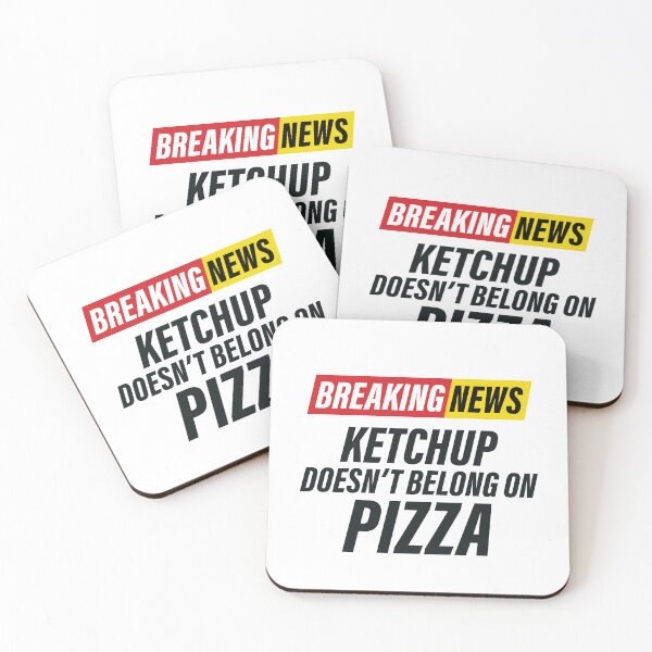 Item preview, Breaking News - Pizza with Ketchup - Funny News Headline - Capiche? designed and sold by Bleak Shirt.