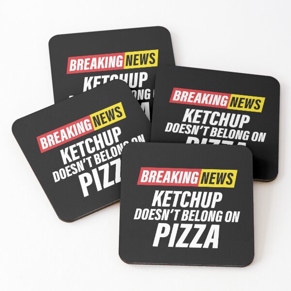 Item preview, Breaking News - Pizza with Ketchup - Funny News Headline - Capiche? designed and sold by Bleak Shirt.