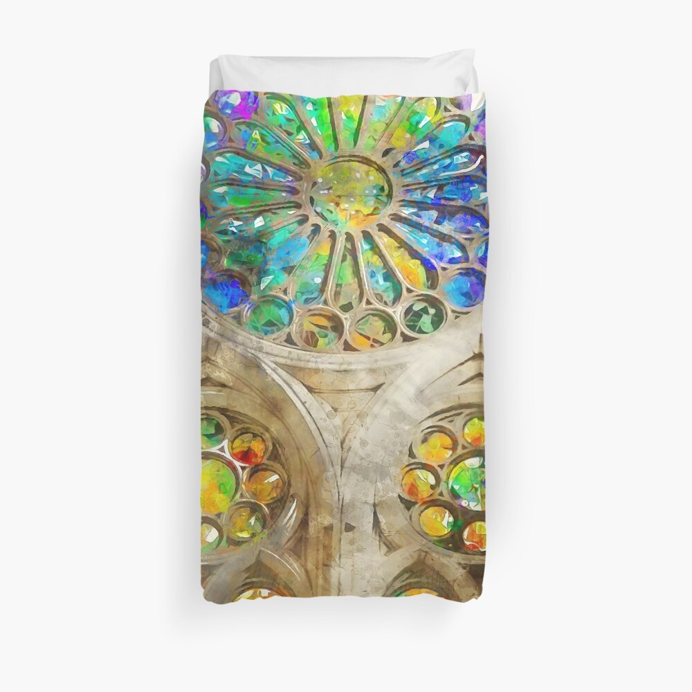 Barcelona, Sagrada Familia Duvet Cover
