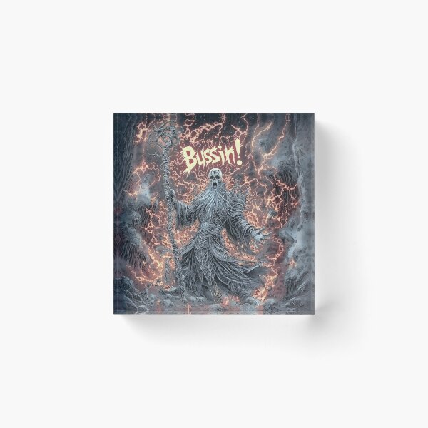 Item preview, Bussin Warlock’s Infernal Invocation designed and sold by WarpWeft.